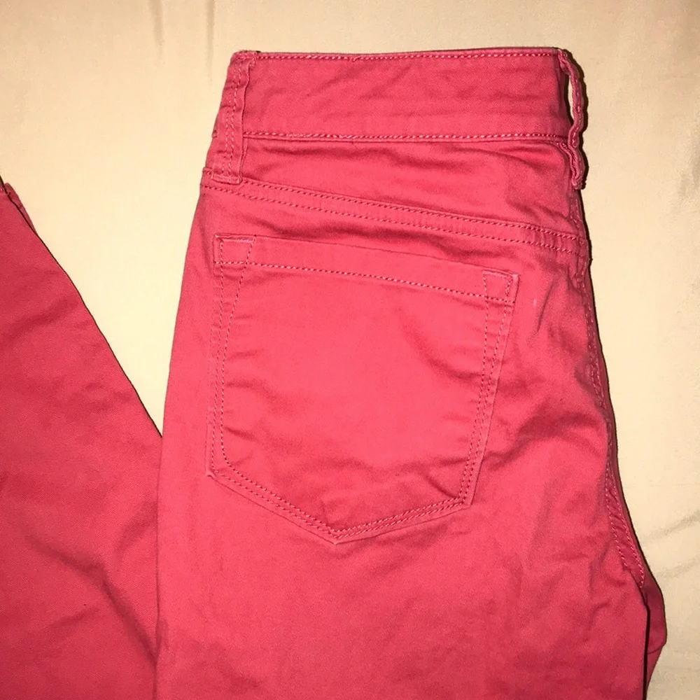 ❤️ 3/$25 Ann Taylor Loft Coral Pants Skinny | 00P - Picture 2 of 5